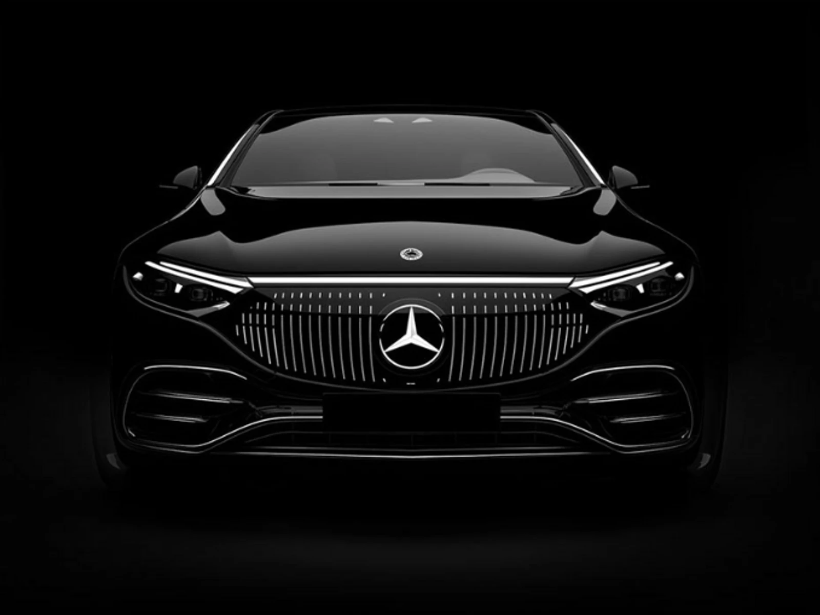Mercedes-Benz EQS flagship electric chauffeur saloon interior used for executive travel