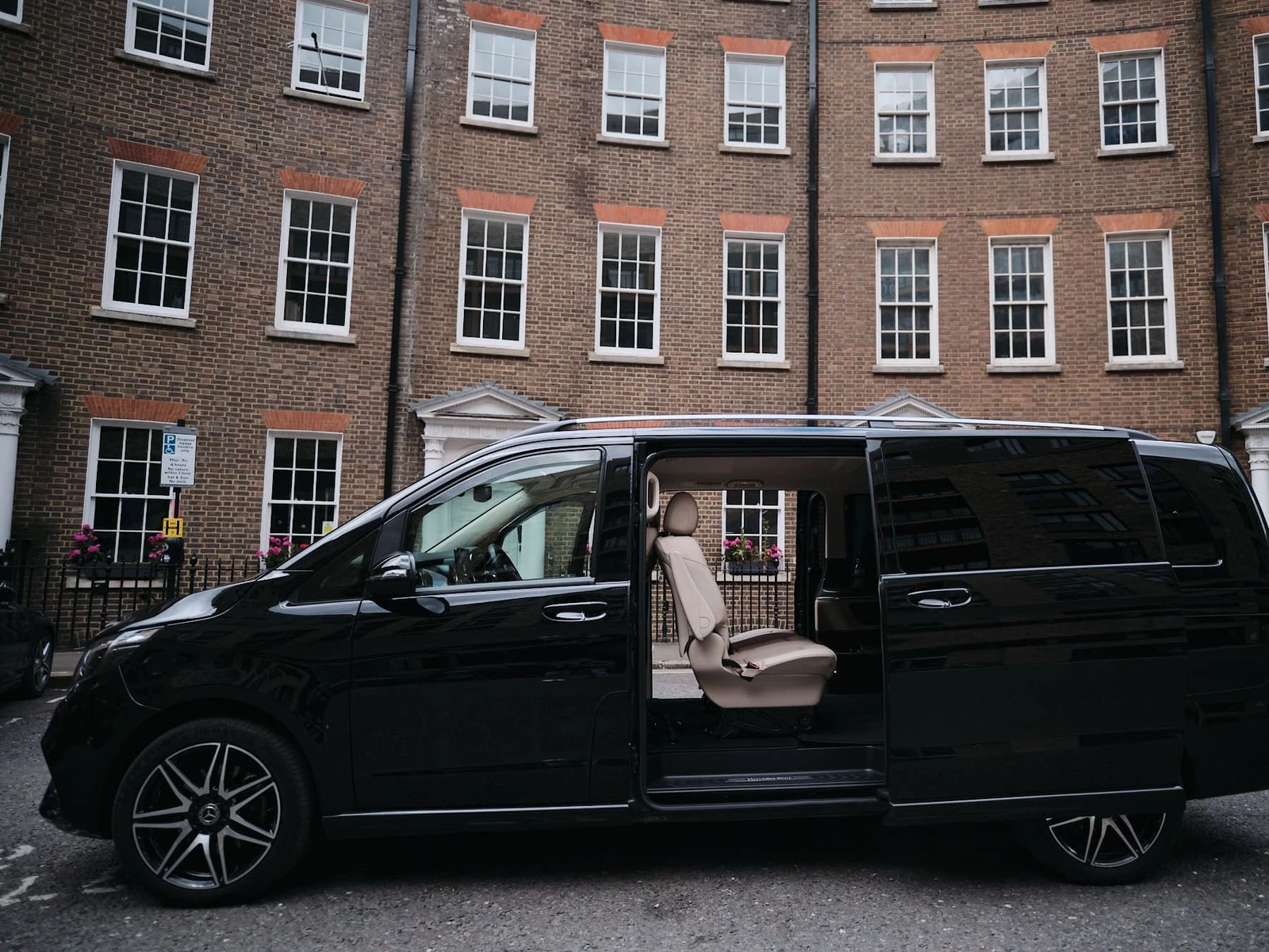 Mercedes-Benz Vito executive van used for larger group chauffeur transport